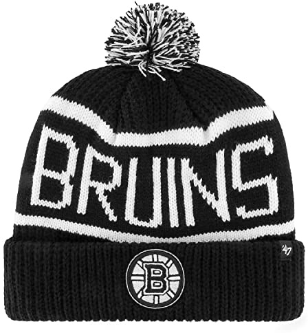 '47 Brand Strick Winter Mütze - Calgary Boston Bruins schwarz