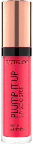 Catrice Plump It Up Lip Booster 090 Potentially Scandalous, glänzender Lippenbooster in Rot, aufpolsternder Effekt, kühlend, vegan, 3,5 ml