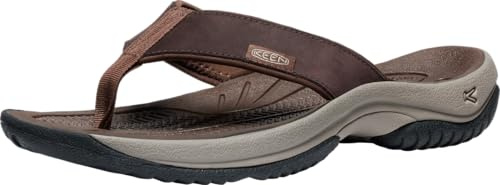KEEN herr Kona Flip Flop strandsandaler, Java/Dark Earth, 42 EU