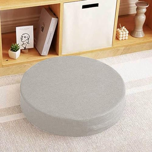 qing yun Spessa 5/8/10cm Sedia Sedile Cuscini di Seduta Morbida, Sedia da Pranzo Rotonda Cuscini Sedia Interna Pad per casa Patio Pavimento Giardino Ufficio (40x40x2cm,Beige)