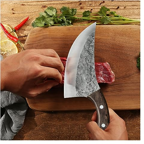 Couteau à désosser forgé à la main de 6 pouces, couteau de boucher de Style serbe, couteau de Chef en acier inoxydable, couperet à viande, couteau de cuisine, couteau à viande de chasse