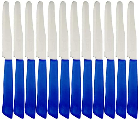 COLTELLO INOXBONOMI DA TAVOLA 12PZ BLU