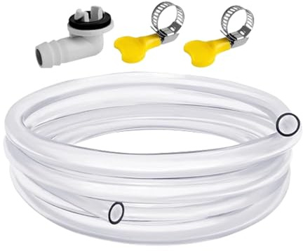 Kit de manguera de drenaje de aire acondicionado, manguera de drenaje portátil de 10 pies, aire libre, manguera portátil, manguera de drenaje de CA multiusos portátil, aire acondicionado dividido
