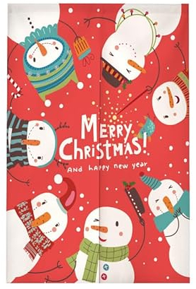 Türvorhang Weihnachtstiere Küchenvorhänge Polyester Raumteiler Vorhang Kurz Scheibengardinen mit Teleskopstange Vorhänge Kurz Türvorhang Insektenschutz Fliegenvorhang Terrassentür 90x200cm