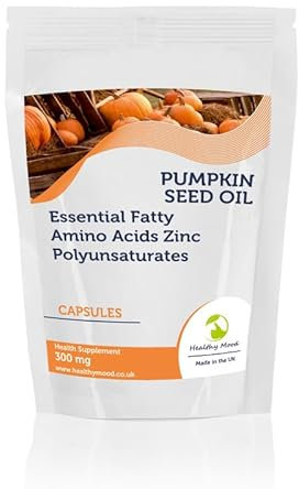 Pumpkin Seed Oil Capsules Health Essential Fatty Amino Acids and Zinc Polyunsaturates Antioxidants Vitamins