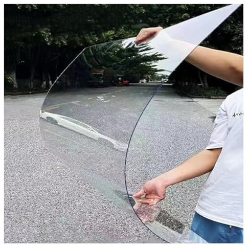 Lámina de plástico C de policarbonato transparente resistente a la intemperie para invernadero, techo, cochera, solárium y valla, 1,96 x 3,0,6 m