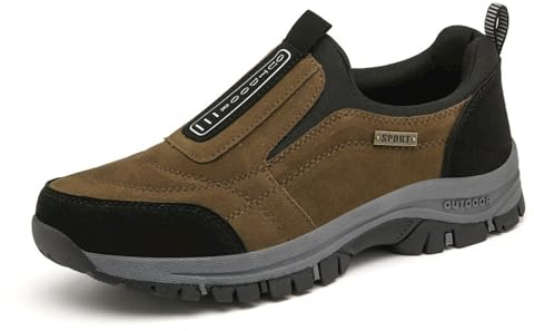 ZVJV Orthopédiques Chaussure Enfile sans se Baisser Baskets de Randonnée en Plein air Confortables Slip on Sneaker sans Lacets