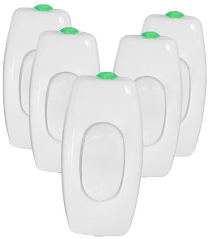 DECOMELODY 5pezzi Interruttore Corda Inline Per Lampade Design Compatto e Pratico Da Pulsanti Per Illuminazione Da Comodino e Utilizzare Per Spazi Ristretti