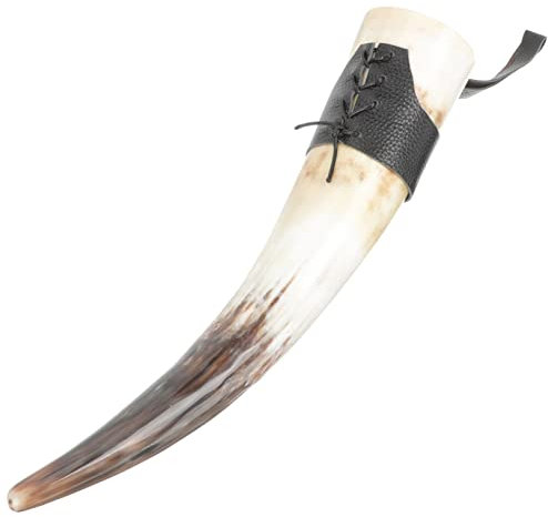 Cabilock Chope en Corne Viking Grosse Capacité Décoration Tasse à Boire pour Amateurs de Vin pour Cosplay et Décoration 1 Pièce
