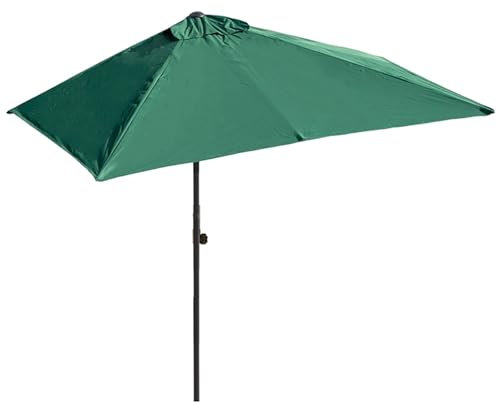 DYPJHEO Balcone Ombrellone da Parete Semi-Rettangolare per Esterni Ombrellone da Giardino Patio Ombrello, Struttura in Acciaio, 200x100cm, 250x130cm, Copertura in Poliestere Impermeabile, UV 50+