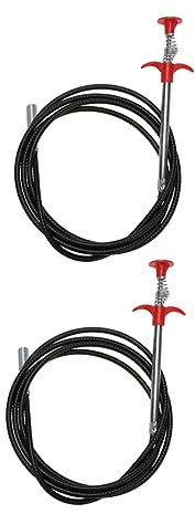 NUOBESTY 2piezas Pinza Para Limpieza De Tuberías Herramienta De Dragado Multifuncional Flexibles Dragado Para Eliminar Desagües Herramientas De Agarre Flexible Para Limpieza De Desagües