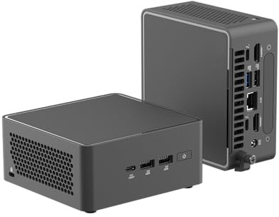 WEELIAO NUC 15 Pro Mini PC (NUC15CRHU5) – Intel Core Ultra5 225H,Up to 96GB DDR5, Intel Arc Graphics, Wi-Fi 7, PCIe Gen5 SSD – Compact AI Desktop Computer(Barebone，NO RAM&SSD&OS)