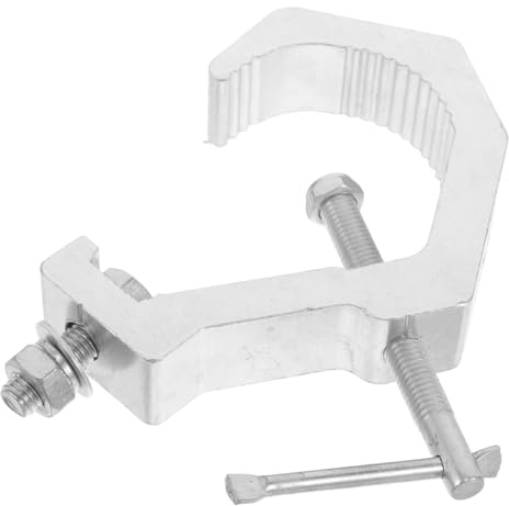 CLISPEED Aluminum Moving Head Light Truss Clamp Hook for Stage Lighting Heavy Duty Load Capacity Alloy Construction for Clubs Theaters and Entertainment Venues