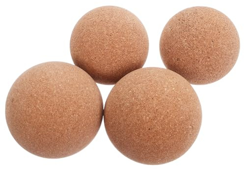 Healeved 4stücke Korkmassageball Für Muskelentspannung Fußmassage Und Tiefengewebsmassage Vielseitige Yoga-triggerbälle Zur Linderung Von Verspannungen Und Beschwerden Nachhaltige Massagebä