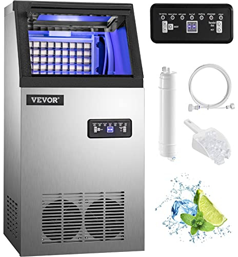 VEVOR Machine à Glaçons 220v Capable de Produire 35 kg par 24 heures Machine à Glace Commerciale Pour Cafés, Maisons, Restaurants, Bars, Hôtels