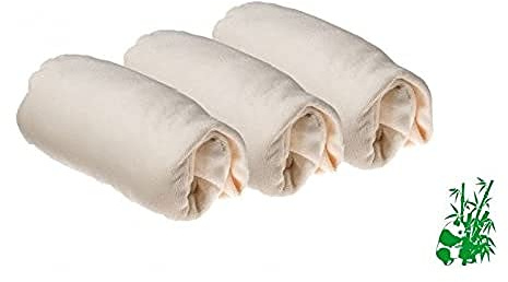 Set med 3 överdrag för skötmadrasser av bambuviskos - 50 x 70