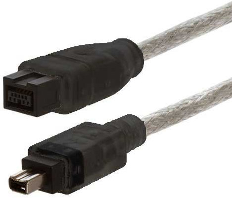 AAA PRODUCTS | HIGH GRADE - FireWire/ILINK/DV/IEEE 1394 Cable - Works with Mac & PC - Fully Moulded End Connector - For Camera, Camcorder, External Drive, Docking Station and more (4 pin - 9 pin)