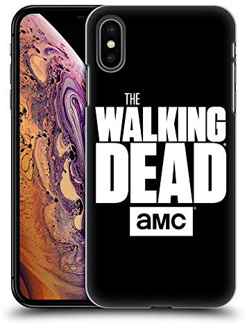 Head Case Designs Officially Licensed AMC The Walking Dead Black Logo Hard Back Case Compatible With Apple iPhone XS Max