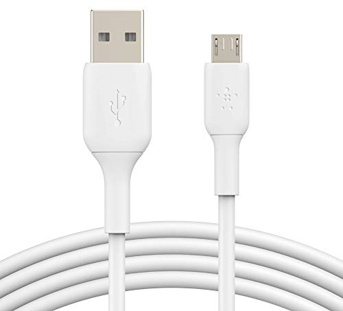 Belkin Câble Micro-USB pour Enceintes Portables, Batteries Externes, Liseuses, etc (1 m, Blanc)
