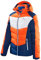 Black Crevice Damen Skijacke, orange/blau/weiß, 40