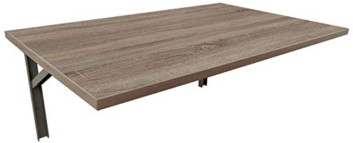 mikon 90x60 Wandtisch Wandklapptisch Küchentisch Schreibtisch Esstisch Klapptisch Esstisch Wandtisch Küchentisch Schreibtisch Kinderschreibtisch Bartisch Computertisch | Trüffel