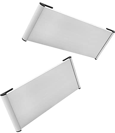 Cabilock Soporte Metálico 2 Piezas Número De Casa Tenedor De La Se? De La Puerta Negocio Soporte De Placa De Identificación De Metal Puerta Principal Oficina Aleación De Aluminio
