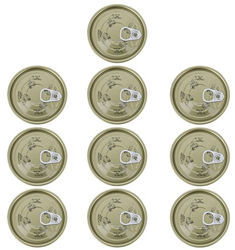 POPETPOP Contenitori Per Alimenti Ermetici in Latta Resistente, Set Da 10 Pezzi, Barattoli Sigillati Impermeabili Per Conservazione Cibo e Snack, Adatti Per Cucina e Regalo Inaugurazione Casa