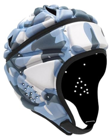 JISADER Casco da Rugby, Casco da Football con Bandiera con Fori di Ventilazione Caschetti da Rugby Versatili Copricapo da Rugby per Esigenze Speciali Rugby, Stile c