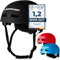 DUNLOP SPORTS Fahrradhelm Kinder Jugendliche Erwachsene - Test Sehr Gut - Leichter robuster Urban Allrounder Helm, 14 Fach belüftet, Schnellverschluss, Auto Kopfanpassung (Schwarz, L (58-61cm))