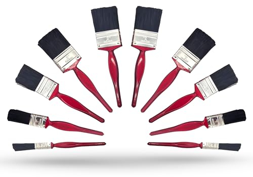 ZYBUX - Professional Paint Brushes with No Loss of Bristle Paintbrush Heads 5 Piece Pack Set, Studio Craft & Technique (10 Piece Pack)