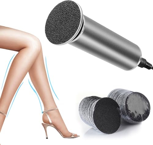 Elektrische Hornhaut Entferner Set: Profi Hornhaut Entfernen fuß Elektrisch Hornhautraspel Einstellbare Geschwindigkeit mit 60 Stück Ersatz Schleifkissen für Tote Harten Rissige Haut