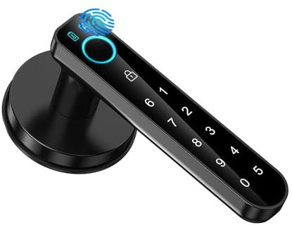 Cerradura Inteligente,Cerraduras Inteligentes para Puertas,Cerradura Digital,9 En 1,Cerradura Inteligente con Teclado Táctil y Funciones Inteligentes,para Puerta Principal,Casa, Oficina, Piso