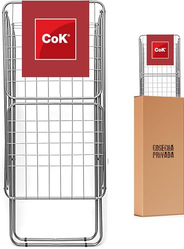 Genérico Tendedero Cok - Envio 24h - Tendedero Plegable 20 m Extra Resistente de Ropa Plegable y Antideslizante para Exterior e Interior - Ligero y Resistente - Enviado en Caja Cartón Reforzada