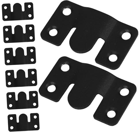 ASAKKURA 8sets Supporti Acciaio Inossidabile Per Letto Connettori Resistenti Per Montaggio Parete Compatibili Con Testiere e Decorazioni Facili Da Installare e Salvaspazio
