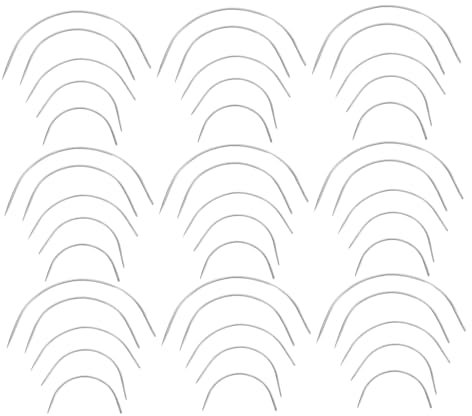 50 Piezas Agujas Curvas C Tipo Gran Ojo para Coser Mano Agujas de Coser para Lona Herramienta de Multifuncional