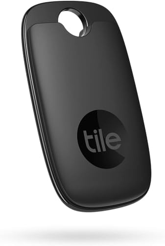 Tile Pro (2022) Bluetooth Item Finder, 1 Pack, 120m finding range, works with Alexa and Google Smart Home, iOS and Android Compatible, Find your Keys, Remotes & More, Black (Renewed)