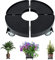 YRHome Rullo per piante Ø 39 – 52 cm, regolabile, per esterni, interni, portavasi su rotelle, rotondo, portata 300 kg, per giardino di casa, colore nero