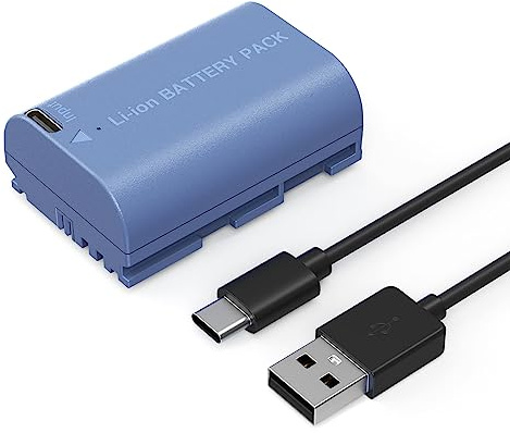 SMALLRIG 2400mAh Repalcement USB-C Battery for Canon LP-E6NH, for Canon R6 Mark II, R5, R6, R7, R, R5 C, 5D II/III/IV, 6D, 7D, 7D II, 60D, 70D, 80D, 90D, 2.5H Fast Charging