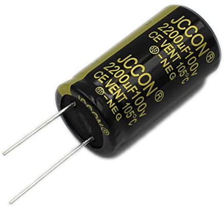 COSSIKA Elektrischer Kondensator, Elektrolytkondensatoren, 2200 UF, 100 V, Radiale Aluminium-Elektrolytkondensatoren für TV, LCD-Monitor, Radio, Stereoanlage