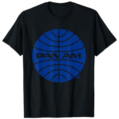Pan Am Blue Outline Logo T-Shirt