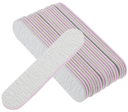 Housoutil Nagelfeile Polierfeile 100 Stück Doppelseitige Mini Nagel Feile 3.5 Zoll Für Naturnägel Und Fußnägel Maniküre Pediküre Zubehör