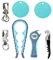 7 Pack Glasöffner für Senioren mit Arthritis, Easy Twist Lid Opener Glasöffner zum Öffnen von Gläsern mit 2 PCS Gummi-Glas-Greifer, Multi Dosenöffner Prime für Senioren mit Arthritis