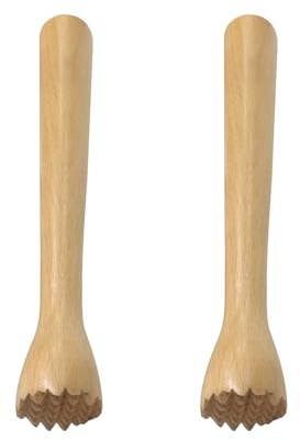 2 Morceaux De Cannes De Purée En Bois, Accessoires Auxiliaires Simples De Fermentation, De Sucettes Glacées À Cocktails, De Cannes De Purée Multifonctionnelles, D'Accessoires De Cuisine.