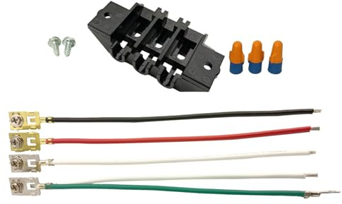 279320 14201229 Dryer Terminal Block Kit Compatible with Whirlpool Kenmore Amana Maytag LTE5243DQ MDE2400AZW MDE9700AYM NED7200TW, Terminal Block Replace 14205165 14205251 14210095