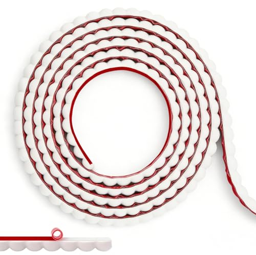 Flexibel prydnadslist, 3 m självhäftande PVC-vägglister, dekorativa lister, slutlister köksbänkskiva, takvägglister, silikonstuckaturlister för vägg, kakel och skåpkanter, 10 mm