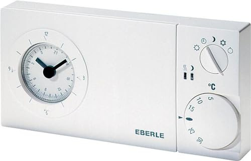 Eberle Easy 3 SW rumstermostat infällt veckoprogram 5 till 30 °C