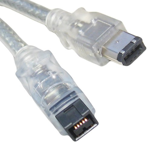 Firewire IEEE1394B 800 to 400 9 Pin to 6 Pin Cable Lead 2M / Silver