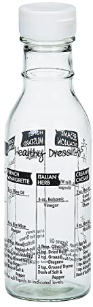 Cuisinox Glass Salad Dressing Shaker Bottle, 8 x 2.5