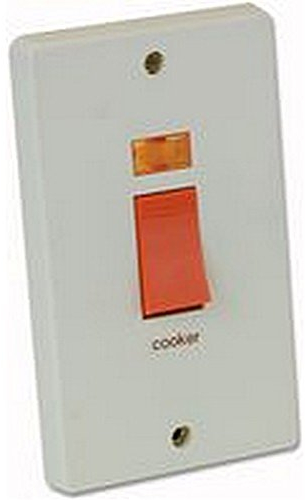 2 G 50 A cuisinière électrique Interrupteur Blanc commutateurs et prise de courant