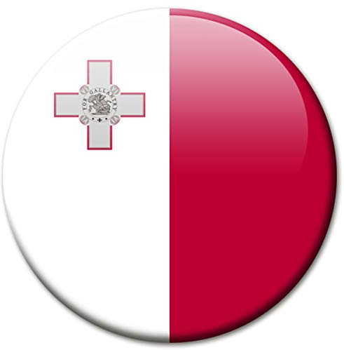 Kühlschrankmagnet Flagge Malta Magnet Länder Flaggen Reise Souvenir für Kühlschrank stark groß 50 mm